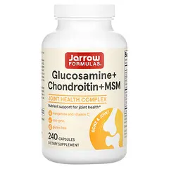 Jarrow Formulas, Glukozamin, hondroitin, MSM, 240 kapsul